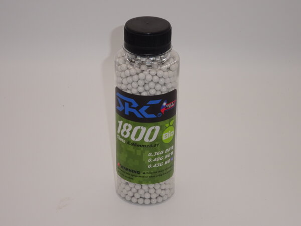 SRC BIO Kugeln 0.43g Flasche 1800 Stück Weiß