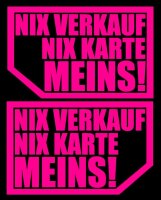 Autoaufkleber „Nix Verkaufen“ – links...